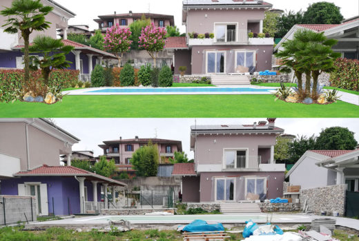 progettazione realizzazione giardini 3d render brescia lago di garda - Servizi - Vivai Podavini Andrea